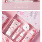 LAIKOU Sakura Kit Skin Care Sets Moisturizing and Reducing Fine Lines Cleansing Pore Product 5-Piece Korean Women's Day Gift