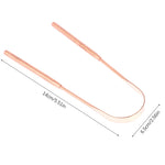 1PCS Copper Tongue Scraper Cleaner Scraper Toothbrush Dental Oral Care Hygiene Health Care Tool For Men Women