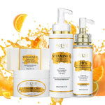 AILKE Vitamin C Set, Reduce Dark Spots, with Lightening Body Lotion, Even Tone Face Cream, Whitening Serum, Brightening Soap