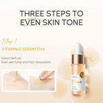 LAIKOU Vitamin C Skin Care Sets 3pcs Face Cream Serum Eye Cream Moisturizing Anti Wrinkles Facial Care Kit