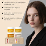 Day Night Skincare Set Firming Moisturizing & Skin Barrier Repair Cream Tightening Brighten Face Scrub Nourishing Eye Care Combo