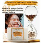 AILKE Vitamin C Set, Reduce Dark Spots, with Lightening Body Lotion, Even Tone Face Cream, Whitening Serum, Brightening Soap