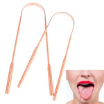 1PCS Copper Tongue Scraper Cleaner Scraper Toothbrush Dental Oral Care Hygiene Health Care Tool For Men Women