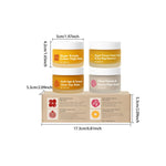 Day Night Skincare Set Firming Moisturizing & Skin Barrier Repair Cream Tightening Brighten Face Scrub Nourishing Eye Care Combo