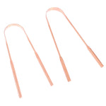 1PCS Copper Tongue Scraper Cleaner Scraper Toothbrush Dental Oral Care Hygiene Health Care Tool For Men Women