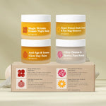 Day Night Skincare Set Firming Moisturizing & Skin Barrier Repair Cream Tightening Brighten Face Scrub Nourishing Eye Care Combo