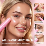 PDRN Pink Collagen Volumer Multi Balm Deep Hydration Plump Smooth Radiant Multi Collagen Stick for Cheeks Eyes Lips Neck Skincare