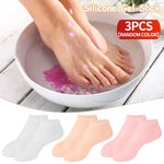 Heel Protection Foot Cover Soft Silicone Foot Mask Foot Care Anti Foot Drying and Cracking Heel Moisturizing Socks Reusable