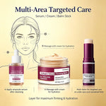 Korean Calcium Volume Multi Balm+Calcium Collagen Moisturizer+Pore Firming Essence Gentle & Moisture Routine for Daily Skincare