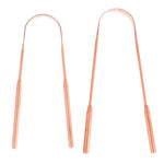 1PCS Copper Tongue Scraper Cleaner Scraper Toothbrush Dental Oral Care Hygiene Health Care Tool For Men Women