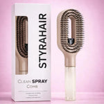 2 in 1 Spray Massage Comb Essential Oil Water Spray Bottle Anti Static Scalp Massager for Hair Detangling Daily Hair Care Salon