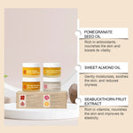 Day Night Skincare Set Firming Moisturizing & Skin Barrier Repair Cream Tightening Brighten Face Scrub Nourishing Eye Care Combo