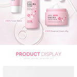 LAIKOU Sakura Kit Skin Care Sets Moisturizing and Reducing Fine Lines Cleansing Pore Product 5-Piece Korean Women's Day Gift
