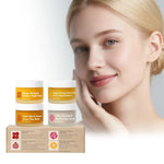 Day Night Skincare Set Firming Moisturizing & Skin Barrier Repair Cream Tightening Brighten Face Scrub Nourishing Eye Care Combo
