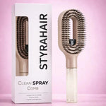 2 in 1 Spray Massage Comb Essential Oil Water Spray Bottle Anti Static Scalp Massager for Hair Detangling Daily Hair Care Salon