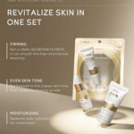 LAIKOU Vitamin C Skin Care Sets 3pcs Face Cream Serum Eye Cream Moisturizing Anti Wrinkles Facial Care Kit
