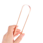 1PCS Copper Tongue Scraper Cleaner Scraper Toothbrush Dental Oral Care Hygiene Health Care Tool For Men Women