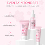 LAIKOU Vitamin C Skin Care Sets 3pcs Face Cream Serum Eye Cream Moisturizing Anti Wrinkles Facial Care Kit