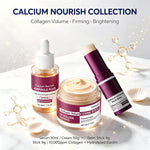 Korean Calcium Volume Multi Balm+Calcium Collagen Moisturizer+Pore Firming Essence Gentle & Moisture Routine for Daily Skincare