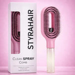 2 in 1 Spray Massage Comb Essential Oil Water Spray Bottle Anti Static Scalp Massager for Hair Detangling Daily Hair Care Salon