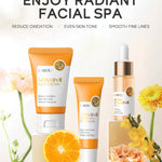 LAIKOU Vitamin C Skin Care Sets 3pcs Face Cream Serum Eye Cream Moisturizing Anti Wrinkles Facial Care Kit