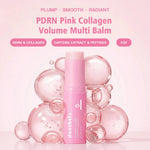 PDRN Pink Collagen Volumer Multi Balm Deep Hydration Plump Smooth Radiant Multi Collagen Stick for Cheeks Eyes Lips Neck Skincare