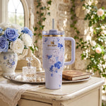 Stanley x LoveShackFancy 40oz Tumbler Blue Everblooming Rosettes
